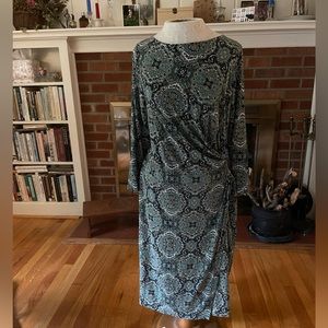 Vintage Asymmetrical Paisley Dress - Talbots